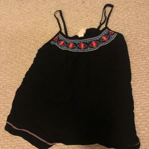 Black tank top